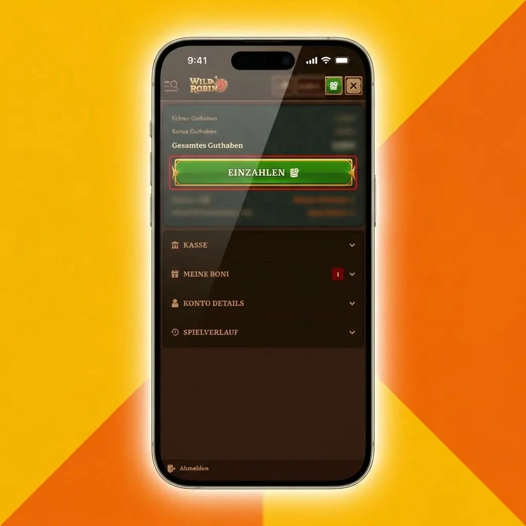 Step-by-step guide to depositing at Wild Robin casino using card, bank transfer, MiFinity, or crypto