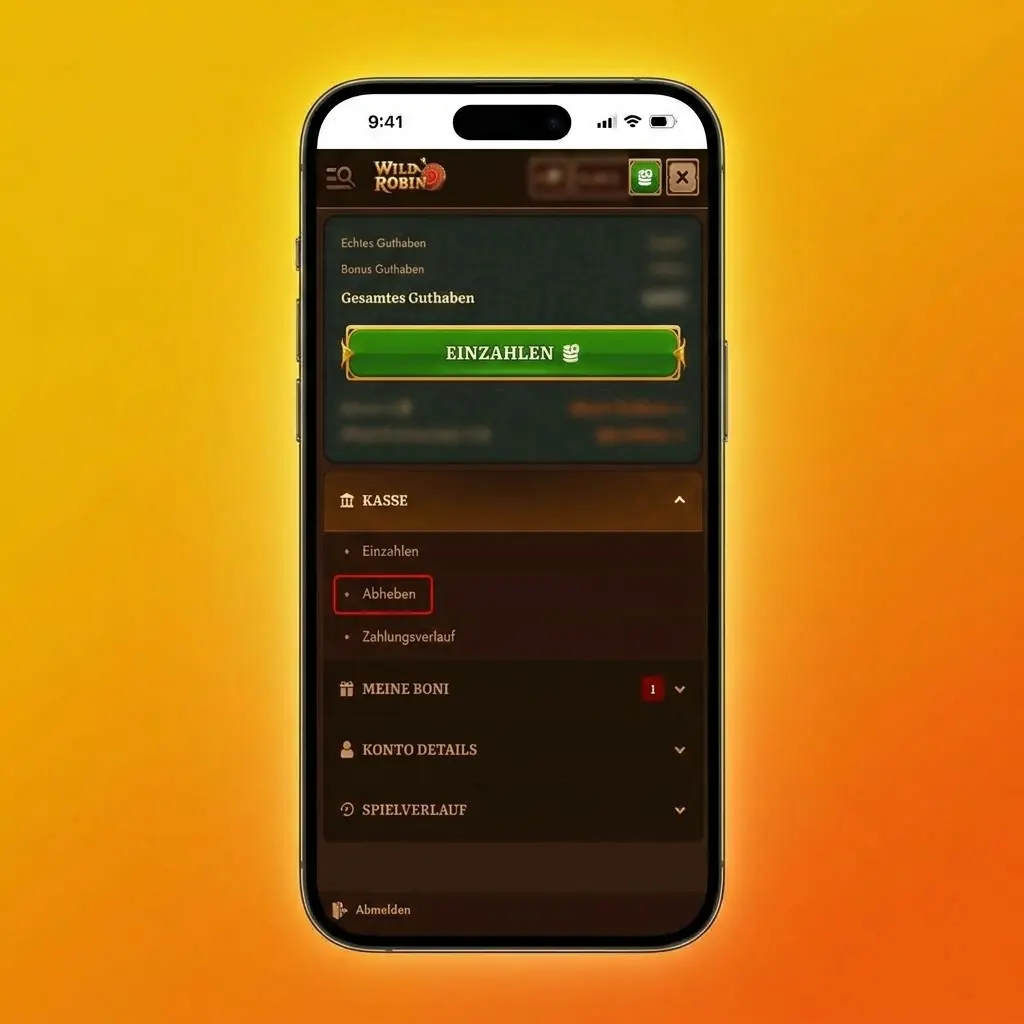 Step-by-step guide showing how to withdraw money from Wild Robin account via crypto, wallet, or bank transfer